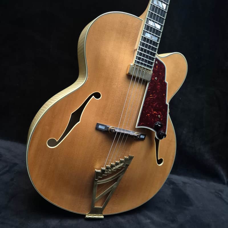2005 D'Angelico Excel EXL-1 Hollow Body Archtop with Ebony Fretboard - Natural image 1