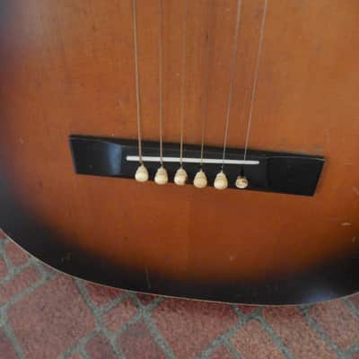 Slingerland May Bell Parlor Guitar Sunburst 1930's Vintage image 2