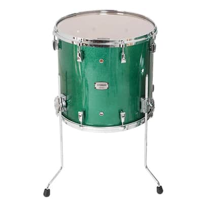 YAMAHA Absolute Hybrid Maple 16 inch Floor Tom, Jade Green Sparkle , NEW (AMF1615-JGS) image 1