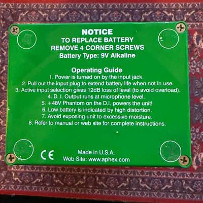 Aphex Big Bottom Acoustic Aural Exciter Model 1401 1997-2015 - Green image 5