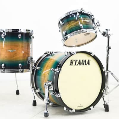 Tama Starclassic Maple 3pc Drum Kit - "Emerald Pacific Walnut Burst" image 1
