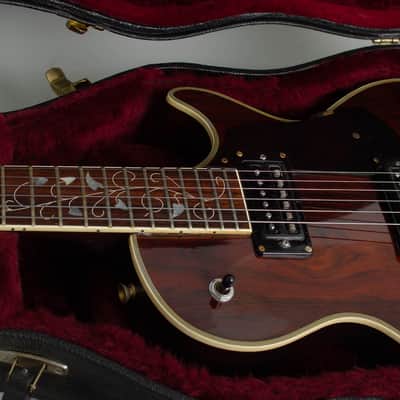 Arbiter Custom Model E-270 Solid Body Electric Guitar, c. 1975, black tolex hard shell case. image 15