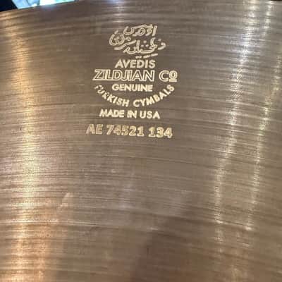 Original Run Zildjian 22" Avedis Reissue Ride Cymbal - 2,584g (Bg6) image 3