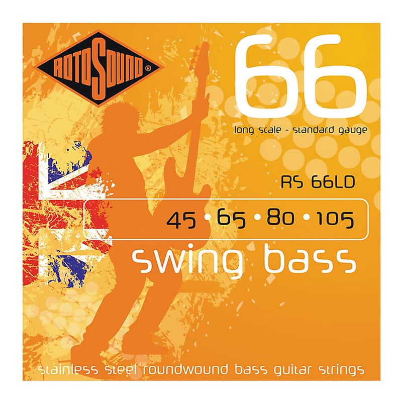 Rotosound RS66LD Swing Bass 66 Steel Electric Bass Strings - Standard (45 - 105) image 2