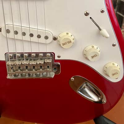 Fernandes Strat 90’s - Cherry Red with OHSC image 3