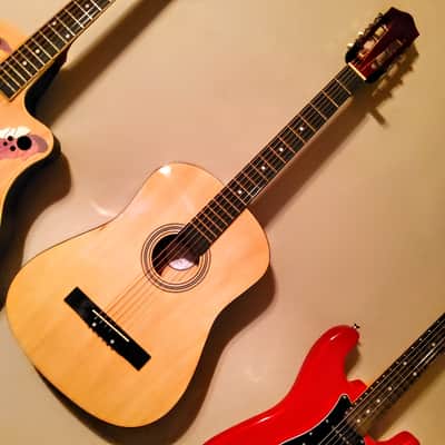 🎸Classical / Acoustic Guitar Black +Soft Case/Gig Bag +Tuner +Strap +Picks!🎸 image 2