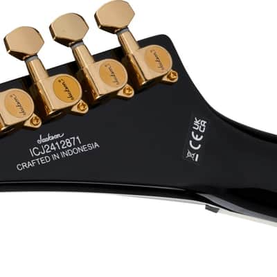 SPECIAL-ORDER! Jackson Signature KVXT Scott Ian King V - Black / Gold image 6