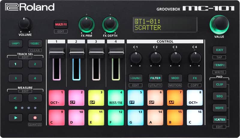 Roland MC-101 Groovebox Compact Music Production Workstation image 1