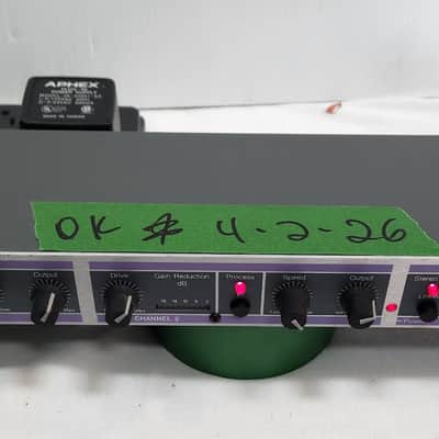 Aphex Model 108 , Easyrider ,VCA 2-Channel (Stereo/Dual Mono) Compressor w/ P/S - 1990's , Made in USA image 2