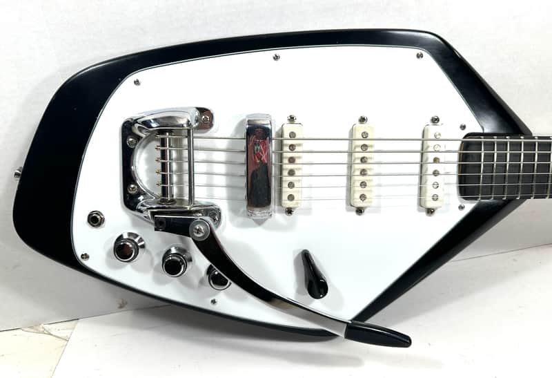 Awesomesauceguitars modified baritone Vox Phantom VI with vintage parts “The Ghost” 2026 - Black image 1