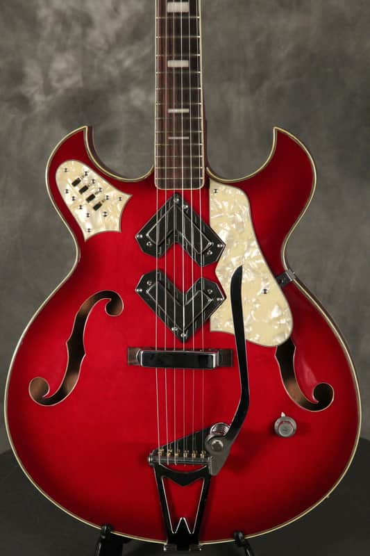 Greco Shrike 950 w/boomerang pickups 1960s Red image 1