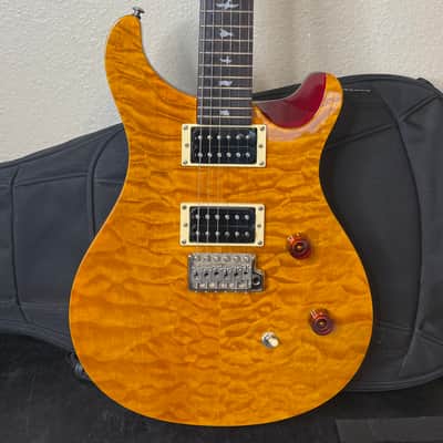 PRS SE Custom Electric Guitar - Orange Quilt image 1