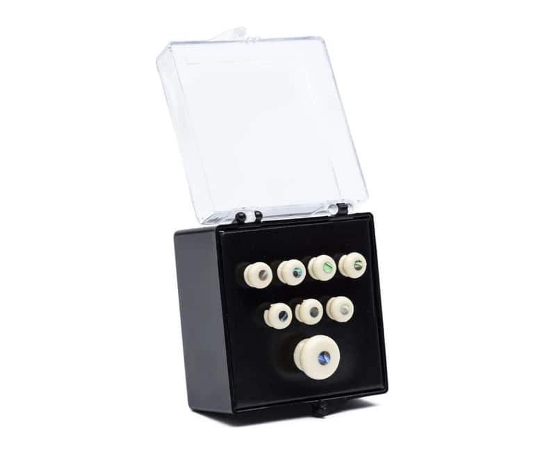 Martin Pearl Inlaid Bridge & Endpins in White image 1