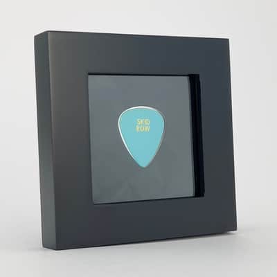 3" x 3" Double Sided Guitar Pick Display, BLACK #351 Shape Bild 8