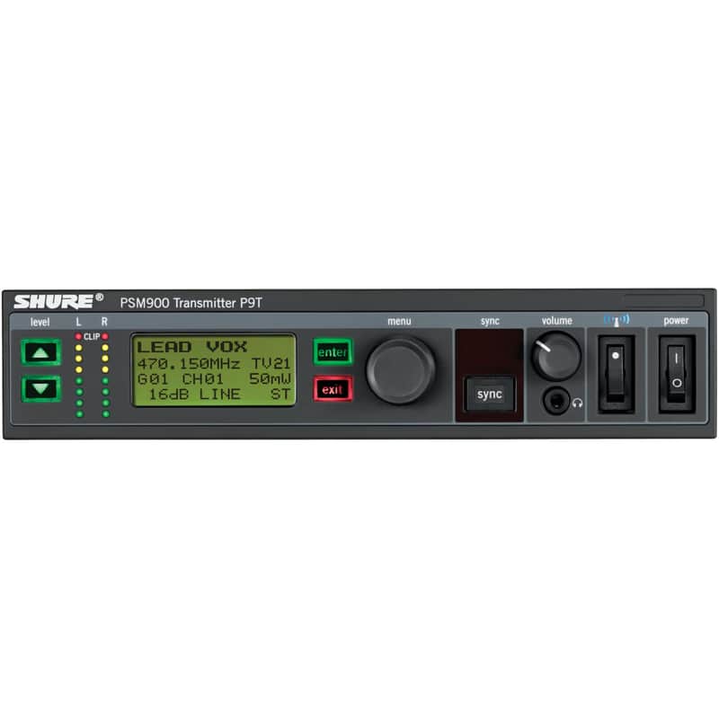 Shure P9T Half-Rack Wireless Transmitter - H21 Band - Mint, Open Box image 1