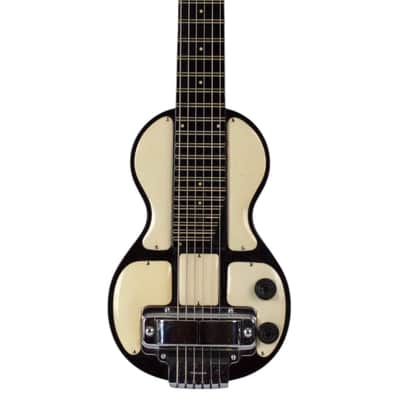 Mid-1940s Rickenbacher B-6 "Panda" Lap Steel Black & White #NSN image 7