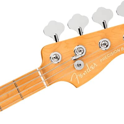 Fender American Ultra Precision Bass, Maple Fingerboard, Arctic Pearl image 6