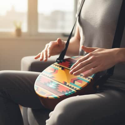 Mahalo Lap Top Cajon Drum Including A Strap & Gig Bag image 2