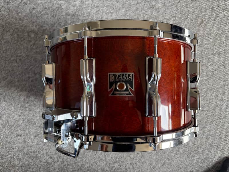 Tama AW458 Superstar Mastercraft Artwood Birch 8x14" Snare Drum with Roller-Action Strainer 1981 - 1986 - Super Mahogany image 1