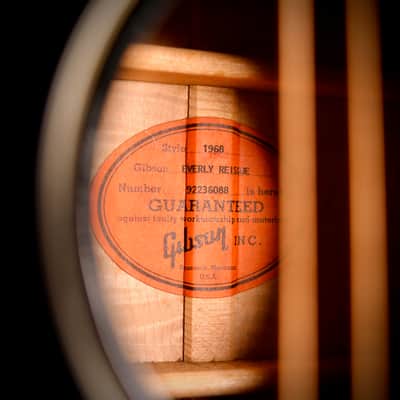 Gibson J-180 Everly Brothers Reissue 68 Style Black 1996 image 22