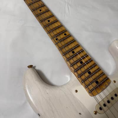 2024 Fender Custom Shop LTD ’57 Stratocaster Relic Strat Aged White Blonde w/ COA OHSC image 9