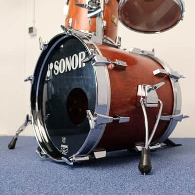Sonor Signature Horst Link 18" - 10" - 12" - 14" Heavy Shells Bubinga drumkit from 1980's image 14