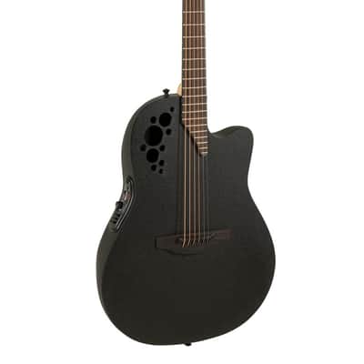 Ovation Pro Series Elite TX E-Acoustic Guitar 1868TX-5 Black Textured (1868TX-5-G) image 4