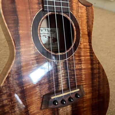 Kanile'a Platinum 2016 Limited Edition Tenor Ukulele (#14654) - Master Grade 5A Curly Koa image 14