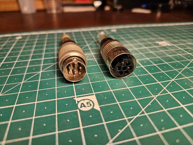 1950s Original Pair of Connectors for Neumann KM56 Tube Microphones image 1