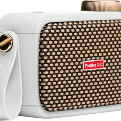 Positive Grid Spark GO Ultra-Portable Smart Guitar Amplifier, 5W, Pearl image 2