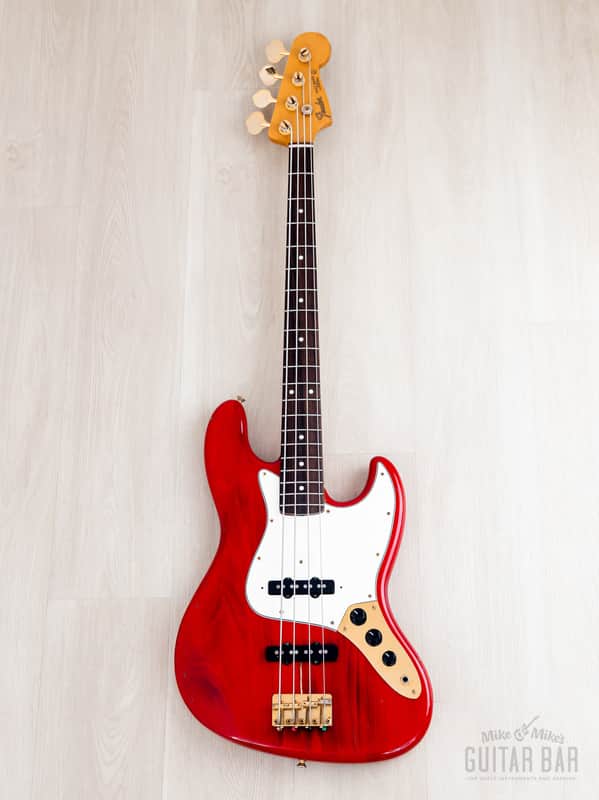 1993 Fender Custom Edition Jazz Bass JB62G-70 Charcoal Red w/ Gold