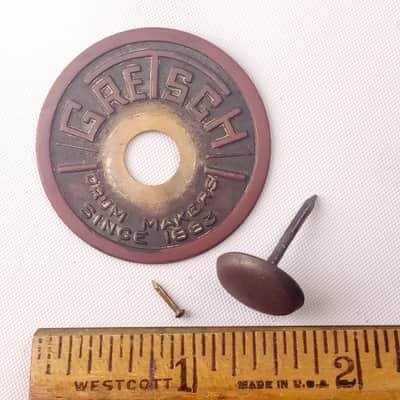 Gretsch 40s-50s Snare Drum Round Badge Skinny Sticks Broadkaster Brooklyn,NY USA image 1