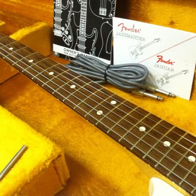 Fender Jaguar (USA) Olympic White w/ Spitfire Tortoise image 9