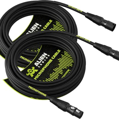 Alien Cables Star Quad Balanced XLR Cable 10 Foot - 2 Pack image 3