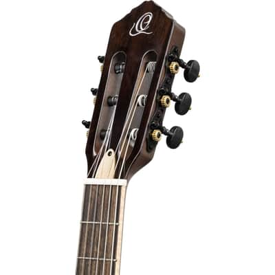 Ortega TourPlayer Series Nylon String Acoustic-Electric Guitar - RTPDLX-ACA-L, Left-handed image 6