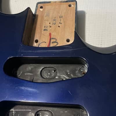 2006 Made in Japan Jackson DK2 Dinky Candy Blue Guitar Body Floyd Ready image 7