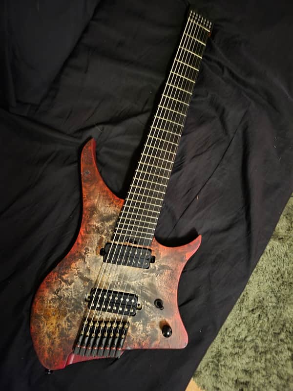 GOC Materia 8 String ECO 3.0 w/BKP Painkiller & Seymour Duncan Sentient w/case image 1