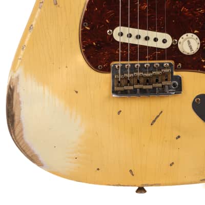 Fender Custom Shop 1969 Stratocaster Heavy Relic Guitar - Aged Vintage White - CHUCKSCLUSIVE - #R111533 image 8