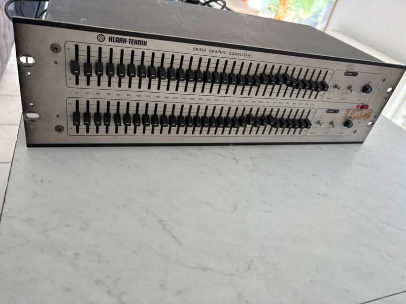 Klark Teknik DN360 2-Channel 30-Band Graphic EQ 2010s - Silver image 1
