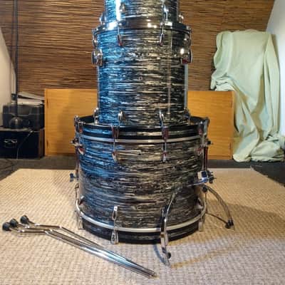 ST-Drums Schlagzeug FAB Shell-Set (22, 13, 16) 2022 - Vintage Black Oyster image 5