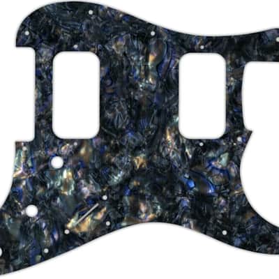WD Custom Pickguard For Fender Big Apple Or Double Fat Stratocaster #35 Black Abalone