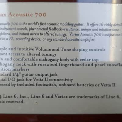 Line 6 Variax Acoustic 700 Natural image 6