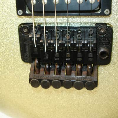 1990 Charvel Fusion Custom Electric Guitar, Rosewood Fingerboard, Gold Sparkle w/ Case image 4
