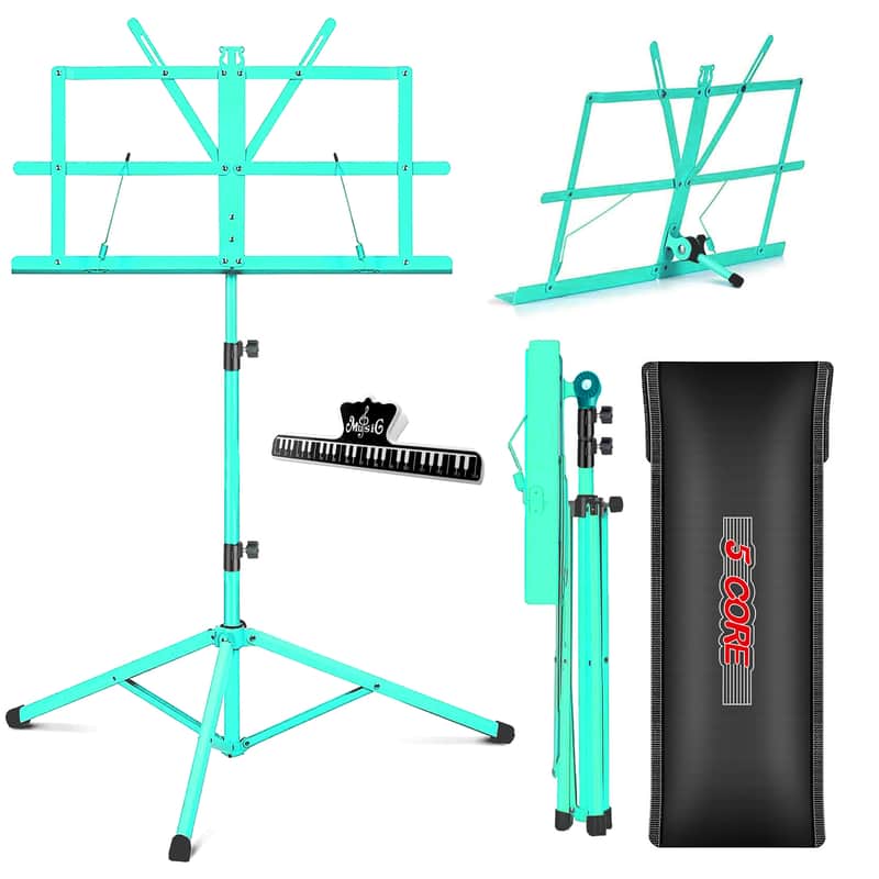 5 Core Music Stand Adjustable 52" Desktop Book Stands Portable Foldable Bild 1
