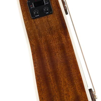 California Standard Monterey E, Sapele Top, Ivory Pickguard, Natural Sapele image 5