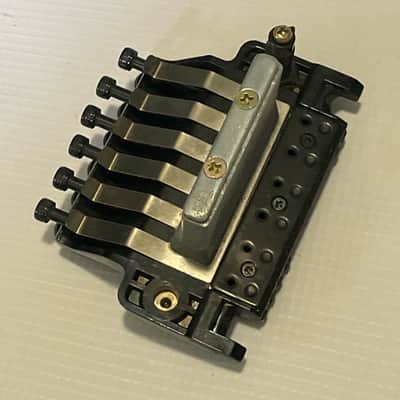 1980's Japan Ibanez RG550 RG Series Black Original Edge Floyd Rose Tremolo Bridge Set image 13