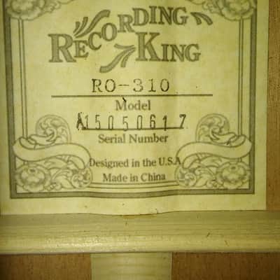 Recording King 000 Acoustic (RO-310) -- all-solid Adirondack Spruce/Mahogany -- w/case image 11