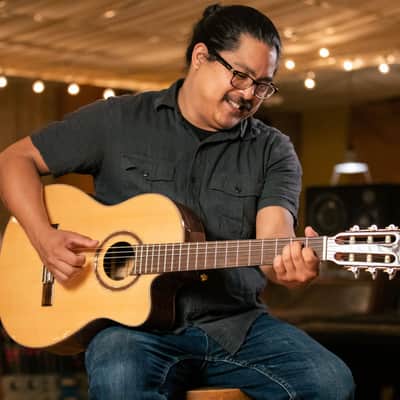 Ortega RCE158SN Performer Series Solid Spruce Top Mahogany Neck Cutaway Nylon 6-String Classical Acoustic-Electric Guitar w/Gig Bag image 18