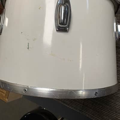 Ludwig Combo 12"x8" Concert Tom - White Cortex Wrap (1978-1980) image 5