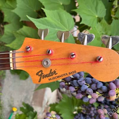 1975 Fender Musicmaster Bass - Dakota Red - OHSC image 2